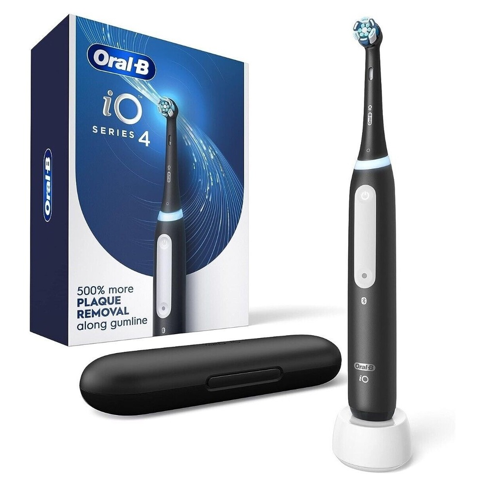 Oral-B iO4 Series Electric Rechargeable Toothbrush In Matte Black